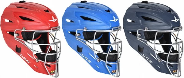 All-Star MVP2500M College Level Solid Matte Finish Catcher's Helmet 4 All-Star MVP2500M College Level Solid Matte Finish Catcher's Helmet - Image 2