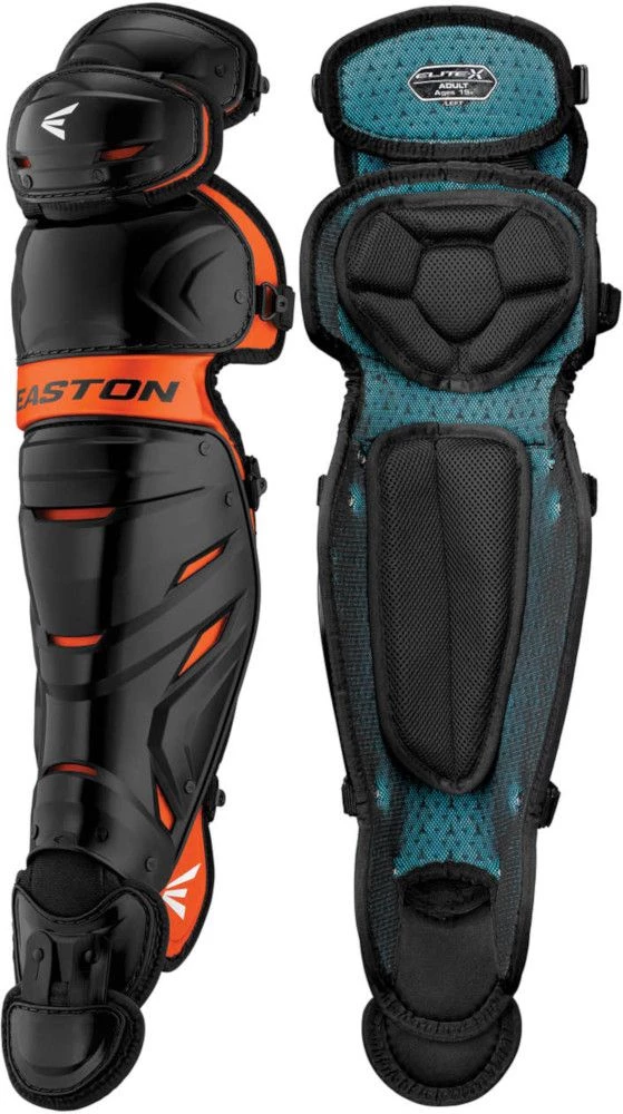 Easton Elite X A165417 Intermediate Baseball Leg Guards 5 Easton Elite X A165417 Intermediate Baseball Leg Guards - Image 3