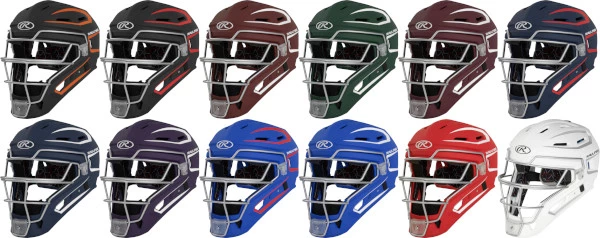 Rawlings Velo 2.0 CHV27J Youth Two Tone Matte Style Catchers Helmet 5 Rawlings Velo 2.0 CHV27J Youth Two Tone Matte Style Catchers Helmet - Image 3
