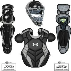 Under Armour Pro 4 Series Youth Baseball Catcher Gear Set UACKCC4-JRP