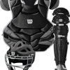 Wilson C1K Protection WTA4603 Adult Baseball Catcher's Gear Set -Outlet Catch Zone Pro Store wilson c1k protection wta4603 adult baseball catcher s gear set 8 1