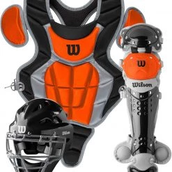 Wilson C200 Youth Baseball Catcher's Gear Kit WB57116 -Outlet Catch Zone Pro Store wilson c200 youth baseball catchers gear kit wb57116 33 1