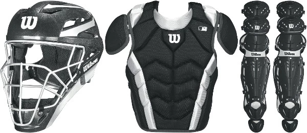 Wilson Pro Stock WTPROY Youth Baseball Catchers Gear Set 3 Wilson Pro Stock WTPROY Youth Baseball Catchers Gear Set